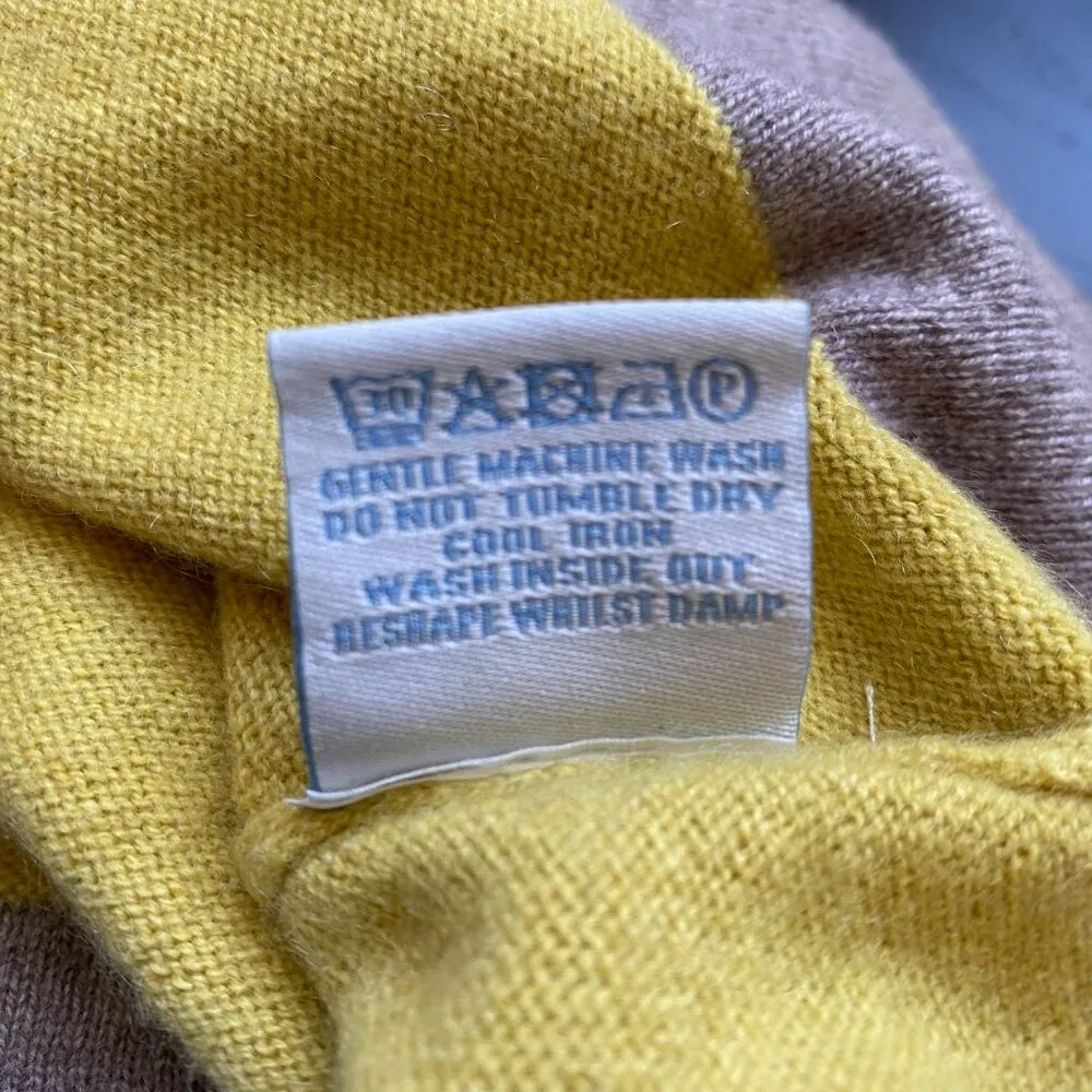 Boden Women's Size 4 100% Cashmere Puff Sleeve Knit Pullover Sweater Yellow Cozy - Image 15