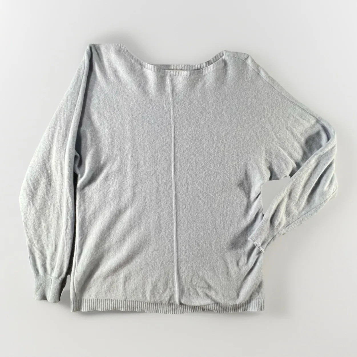 Bianco & Blu Italy Light Blue Cashmere Wool Blend Pullover Sweater Size Medium M - Image 3