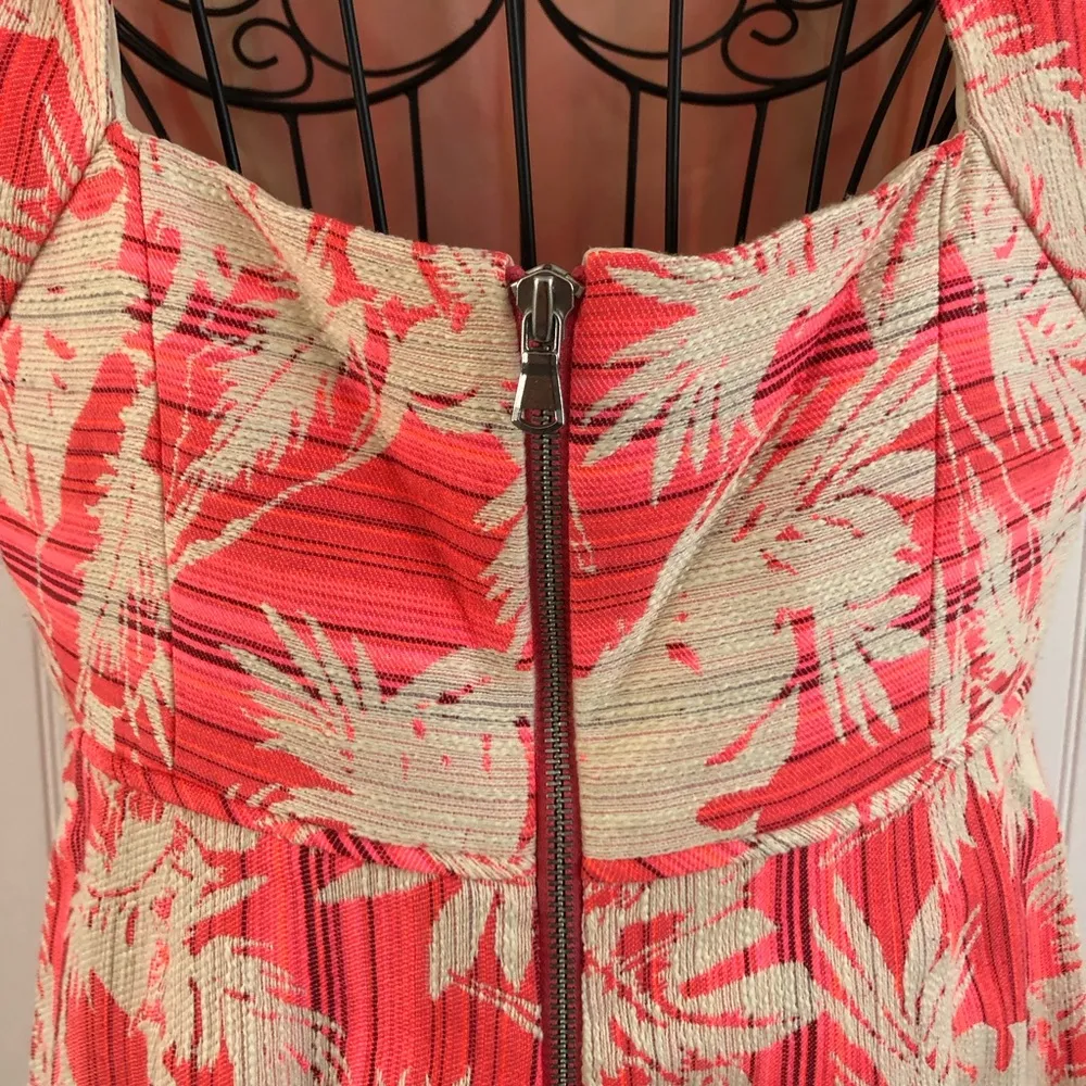 J. Crew Neon Sun-faded Tropical Sheath Dress in Pink Palm Floral - Image 7