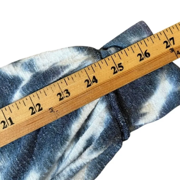 Free People We the Free Best Catch Blue White Tie‎ Dye Oversized Sweater Sz XS - Image 5