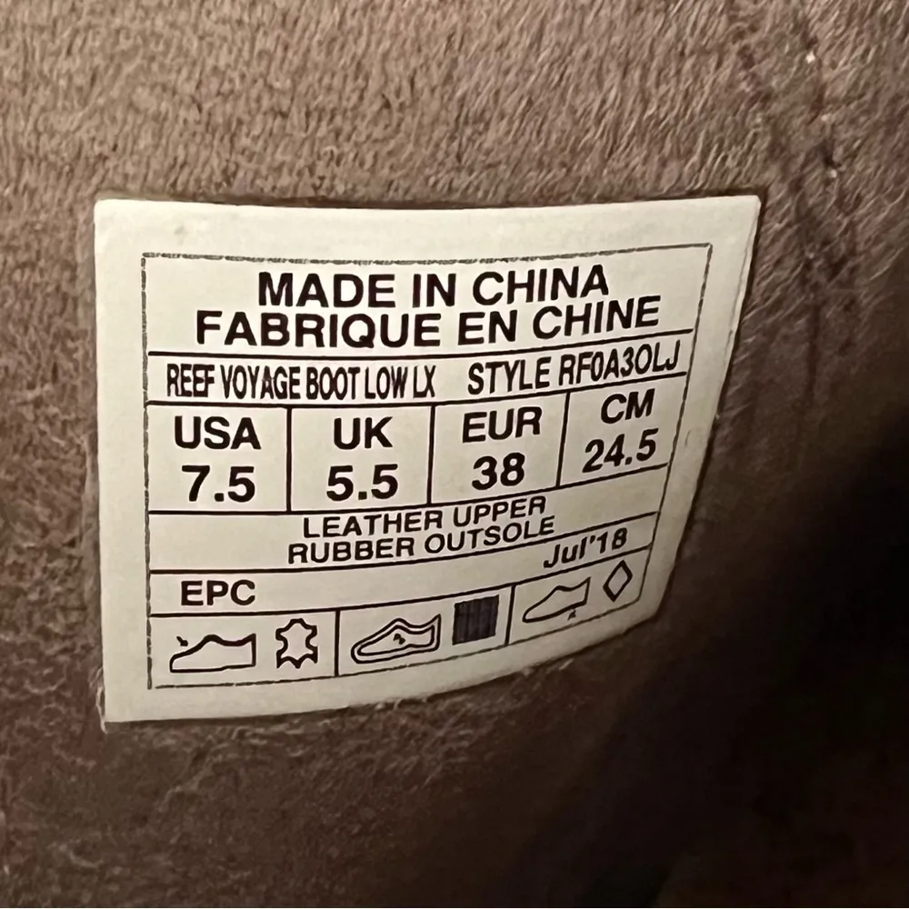 Reef Voyage Gold Metallic Low LX Ankle Boots - Image 8