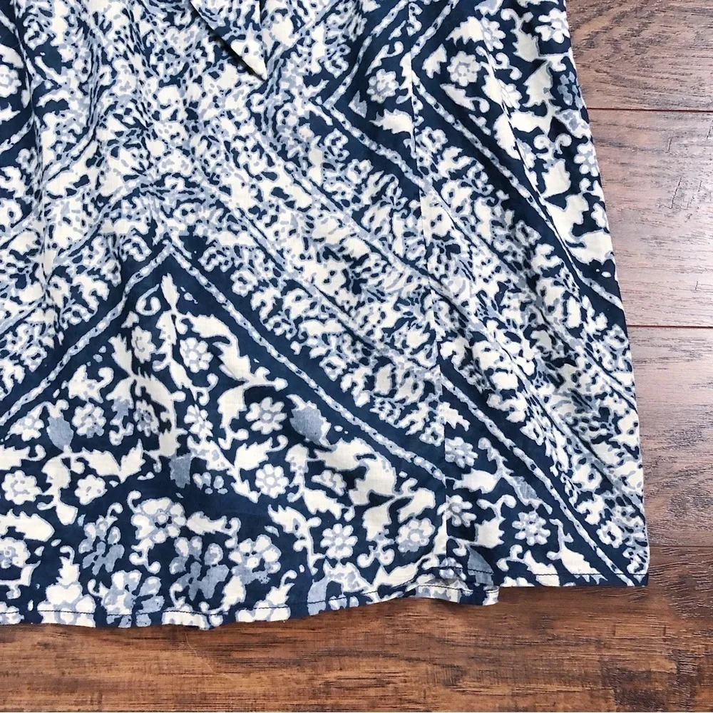 Denim & Supply • Ralph Lauren dress blue pattern cotton voile boho mini coastal - Image 8
