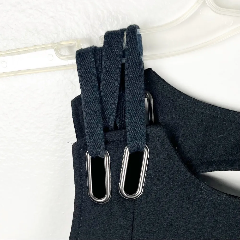 FREE PEOPLE Classic Black Baby Love Trapeze Lace Straps Swing Dress, Size XS - Image 7