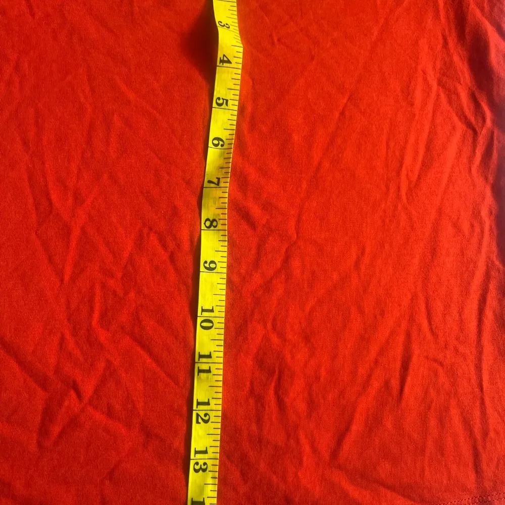 H&M Red Puffed Short Sleeve Blouse - Image 9