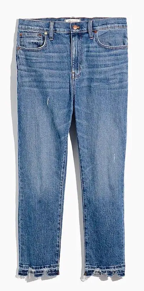 Madewell • The High-Rise Slim Boyjean in Melbourne Wash straight distressed crop - Image 2