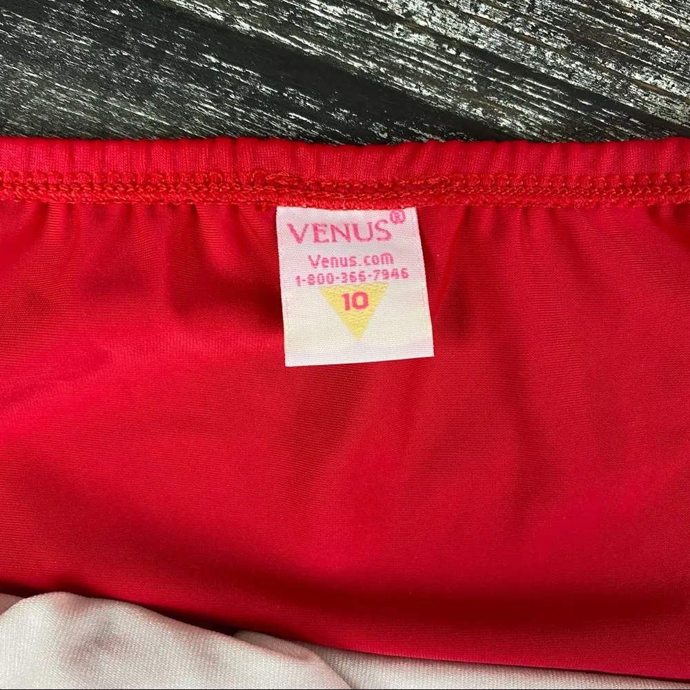 Venus Red Bikini Swim Bathing Suit High Waist Bottoms 10 - Image 4