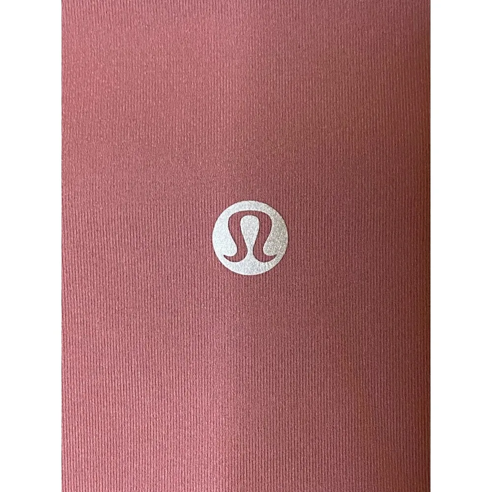 Lululemon Wunder Under Crop‎ Luxtreme High Rise Roll Down Waist sz 6 Pink - Image 7