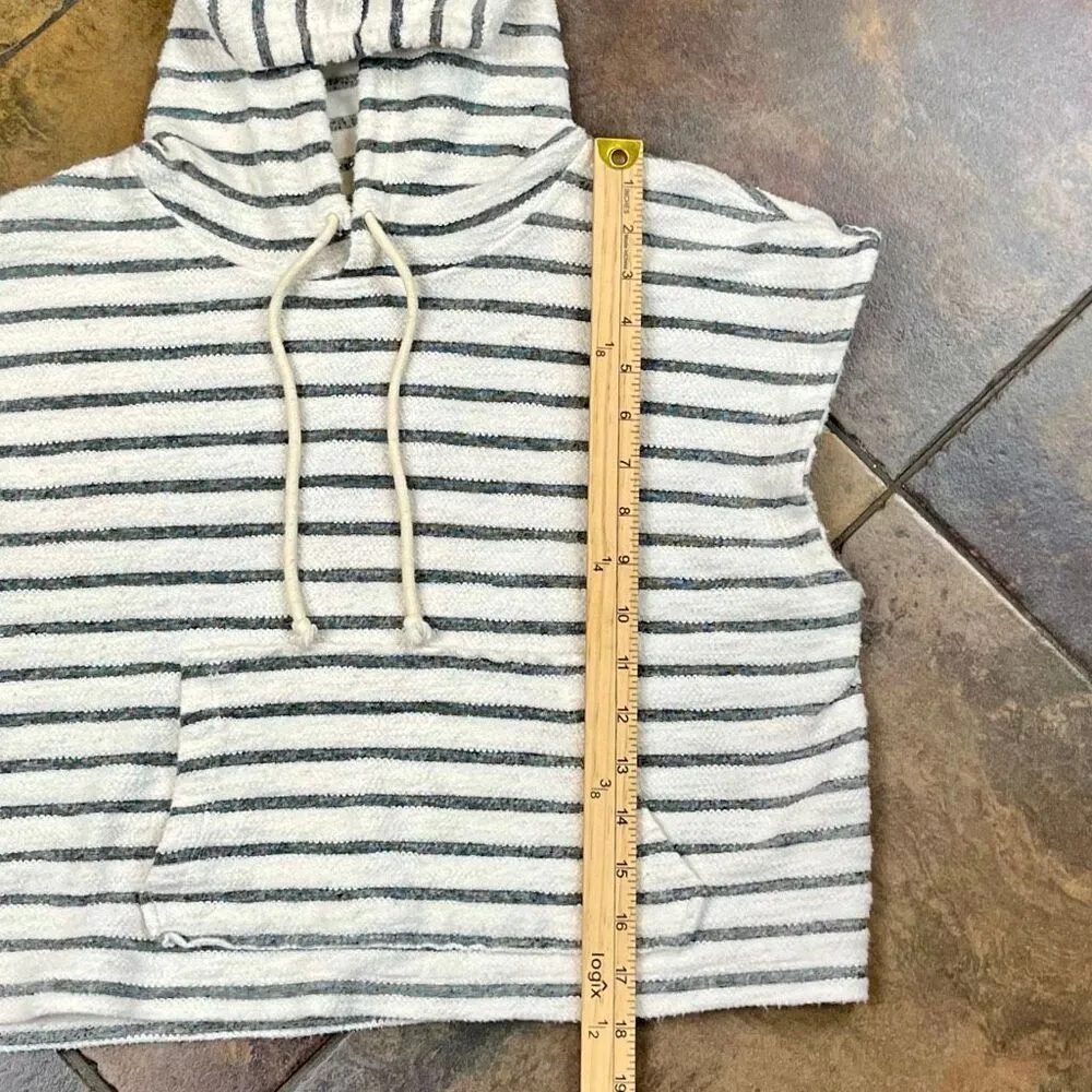 Double Zero  Hooded Terry Cloth Short Sleeveless Top Small - Image 6