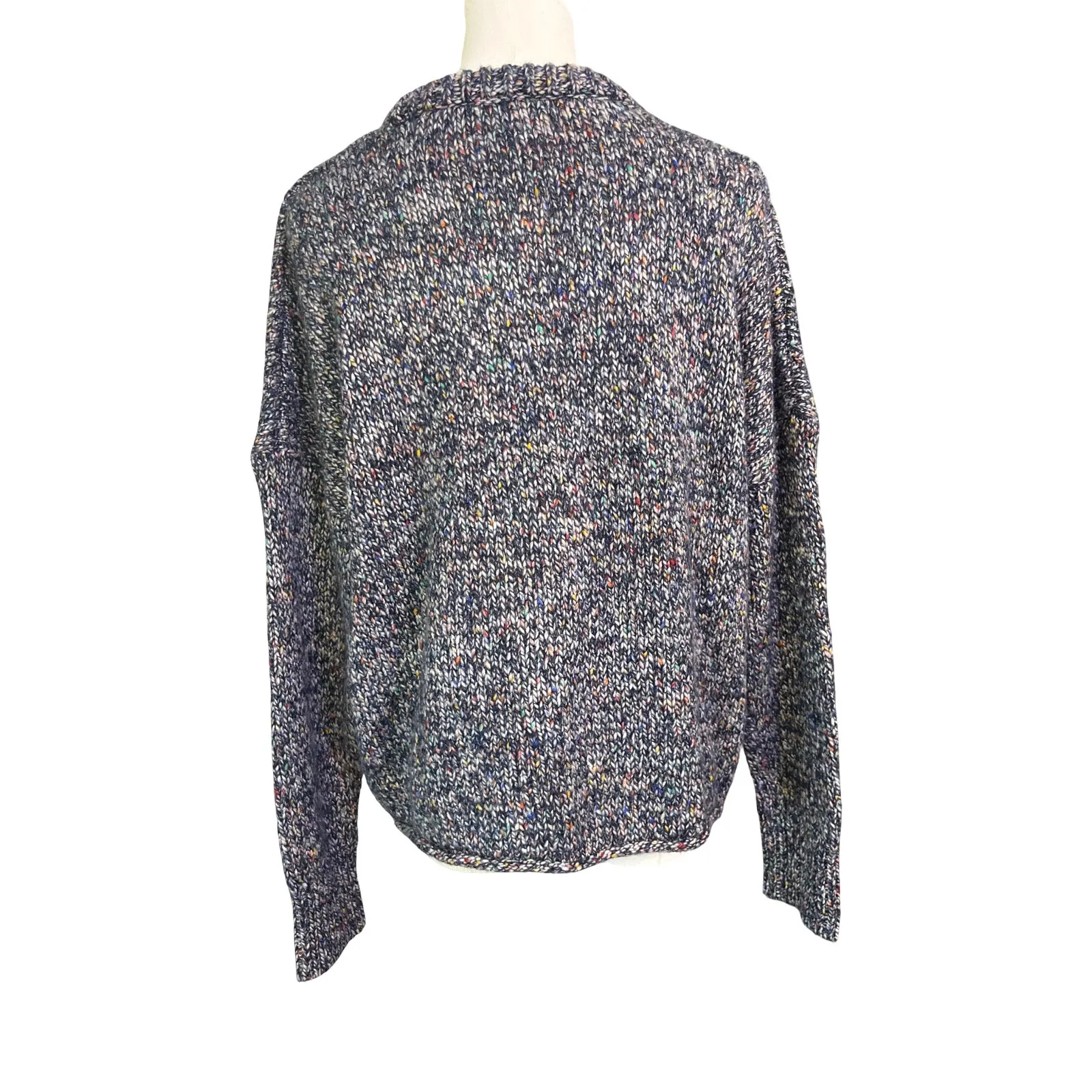 Universal Threads Universal Thread Speckled Knit Sweater Navy Multicolor Crewneck Pullover Size L - Image 6