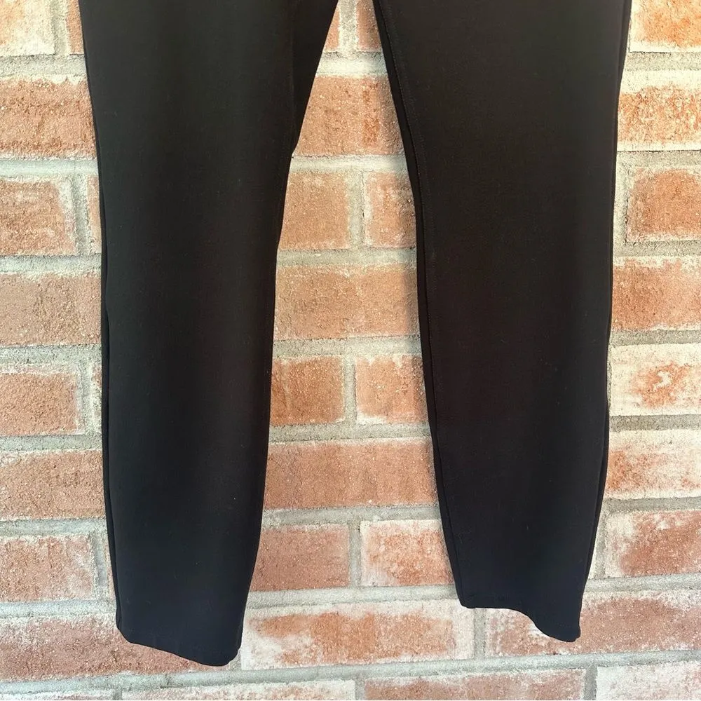 Spanx Cropped Skinny Ponte Pull On Stretchy Pants Women’s Medium M Black - Image 3