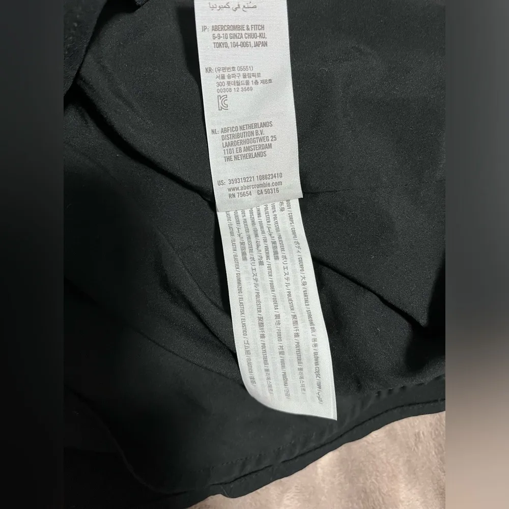 HOLLISTER Long Sleeve Black Mini Dress. Women’s Sz S. Corset Ruched GUC - Image 8