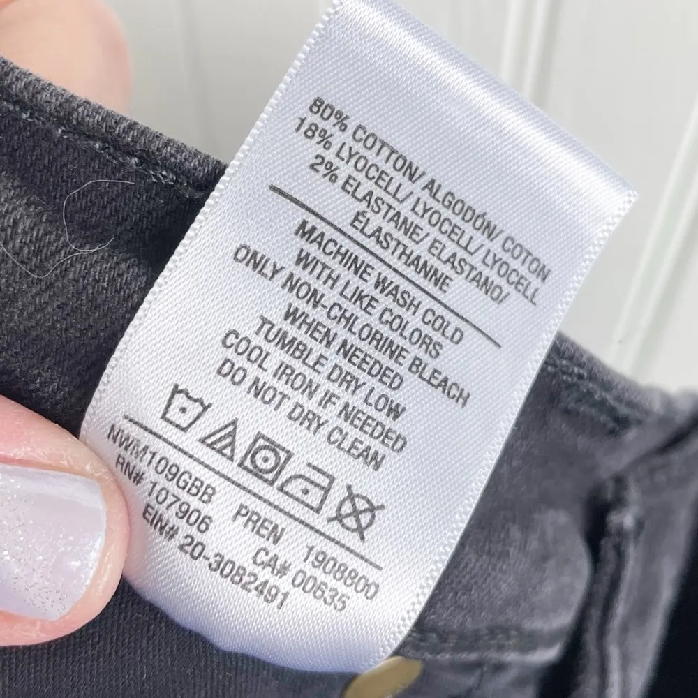 Hudson Midrise Love Bootcut Jeans Black Denim Cotton Stretch Women's Size 27 - Image 6