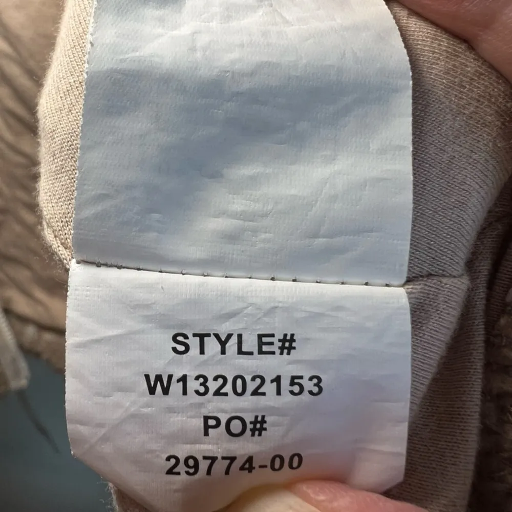 Prana Womens Polar Escape Vest Tan Sherpa Hoodie Full Zipper Jersey Lined Medium - Image 13