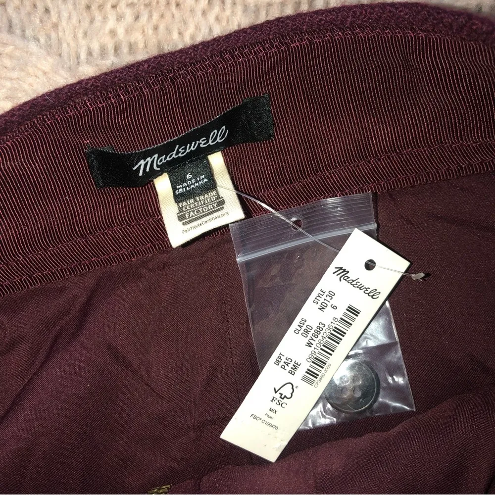 NWT Madewell (Re)sourced Zip-Front Mini Skirt - Image 6