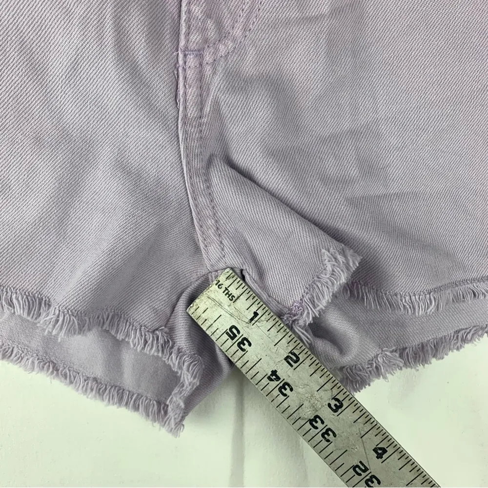 Rag & Bone women's size 30 lilac denim Purple Jean Shorts Raw Hem cut off - Image 9
