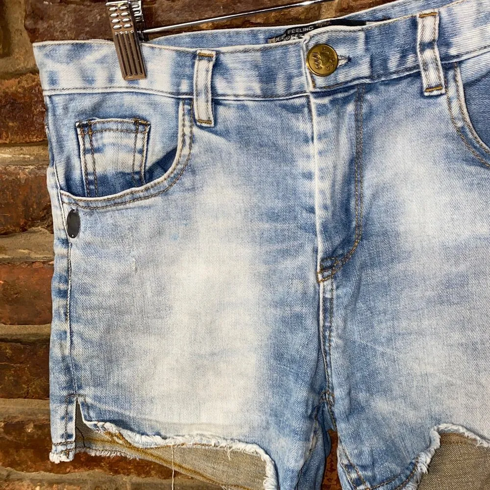 Payota Acid Wash Blue Denim Cut - Image 3
