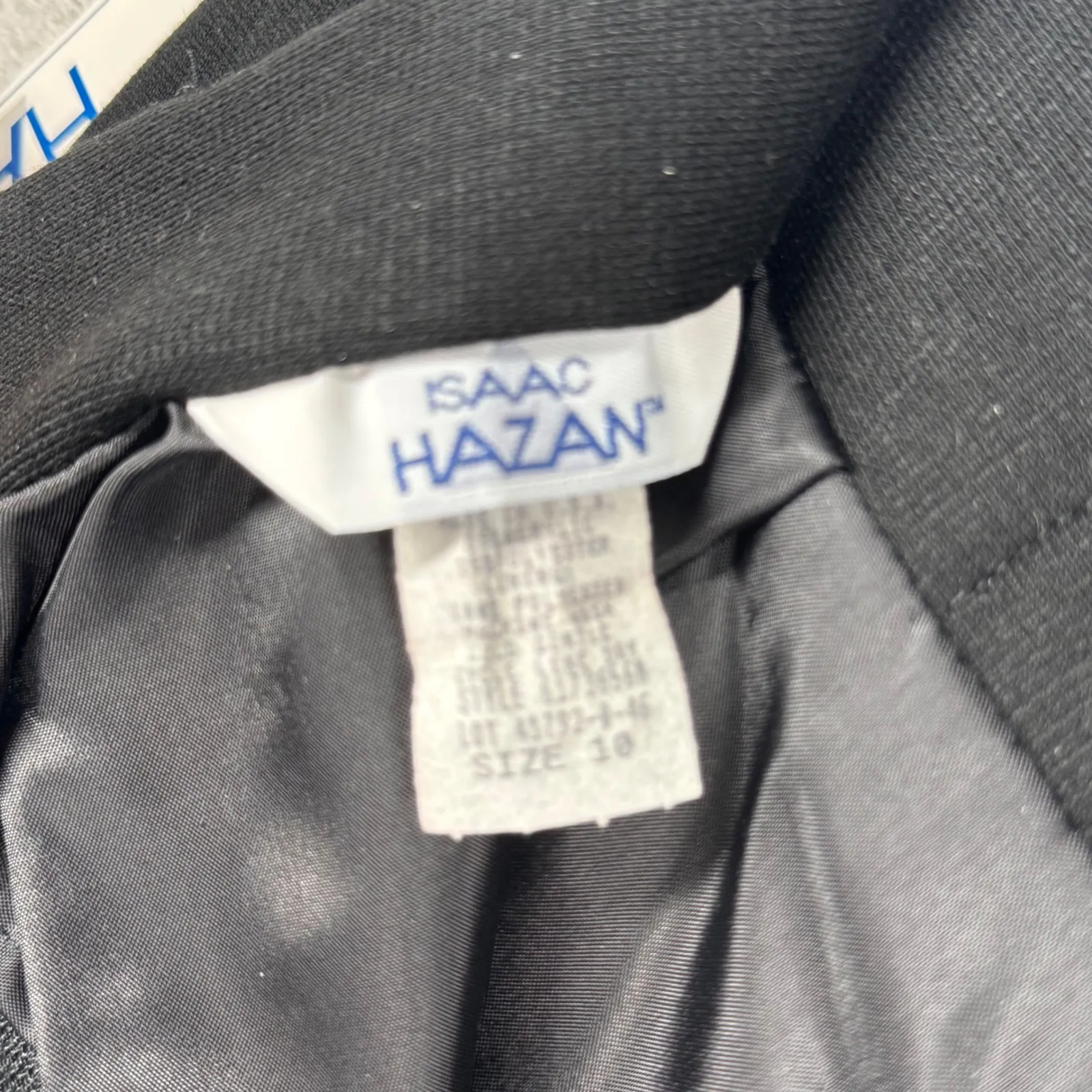 Isaac Hazan Skirt Size 6 Black Mini Silver Buckle Preppy Mod Indie Sleaze Y2K - Image 6