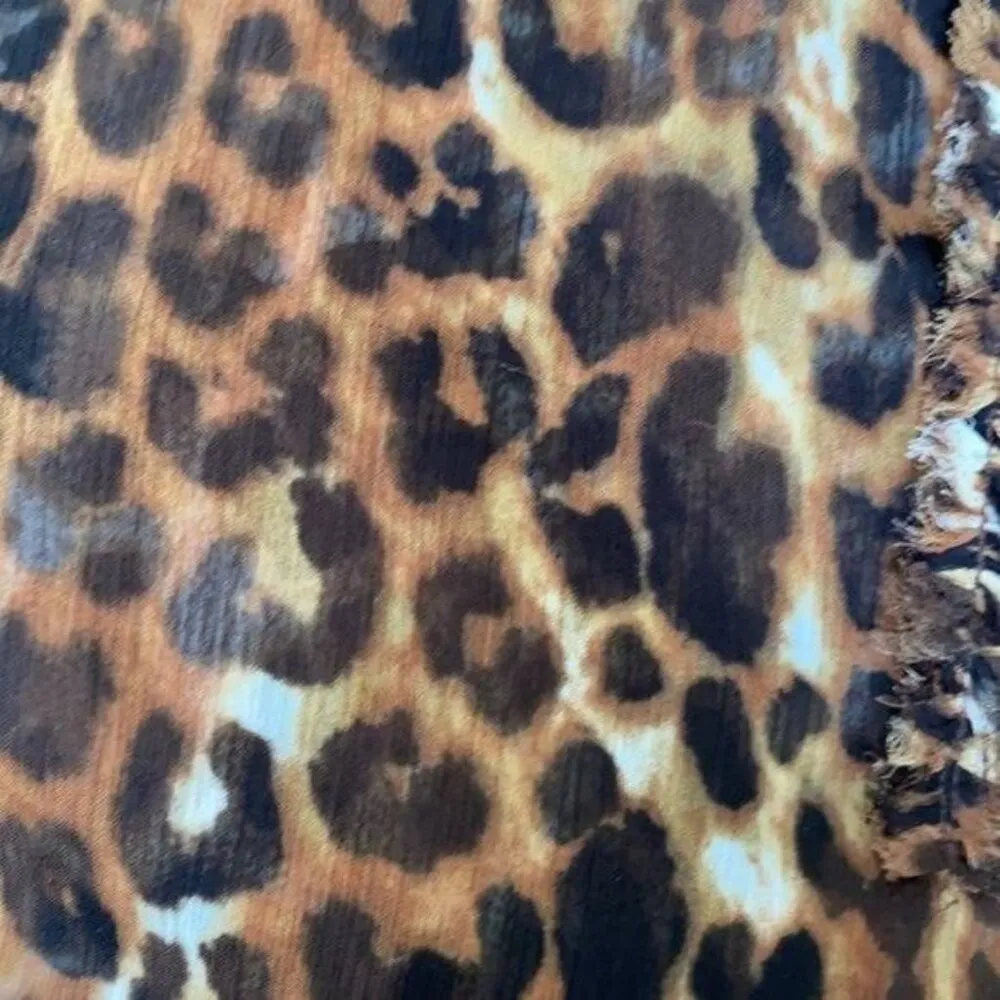 Express Sheer Animal Print Blouse Top - Image 12