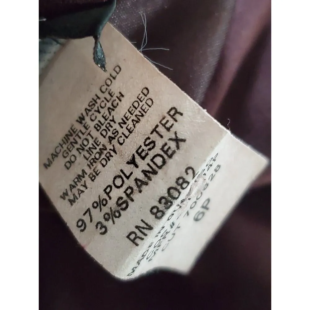 First Option Women's Brown Full Zip Jacket & Long Skirt Two Piece Suit Petite 6 Size 6P - Image 8