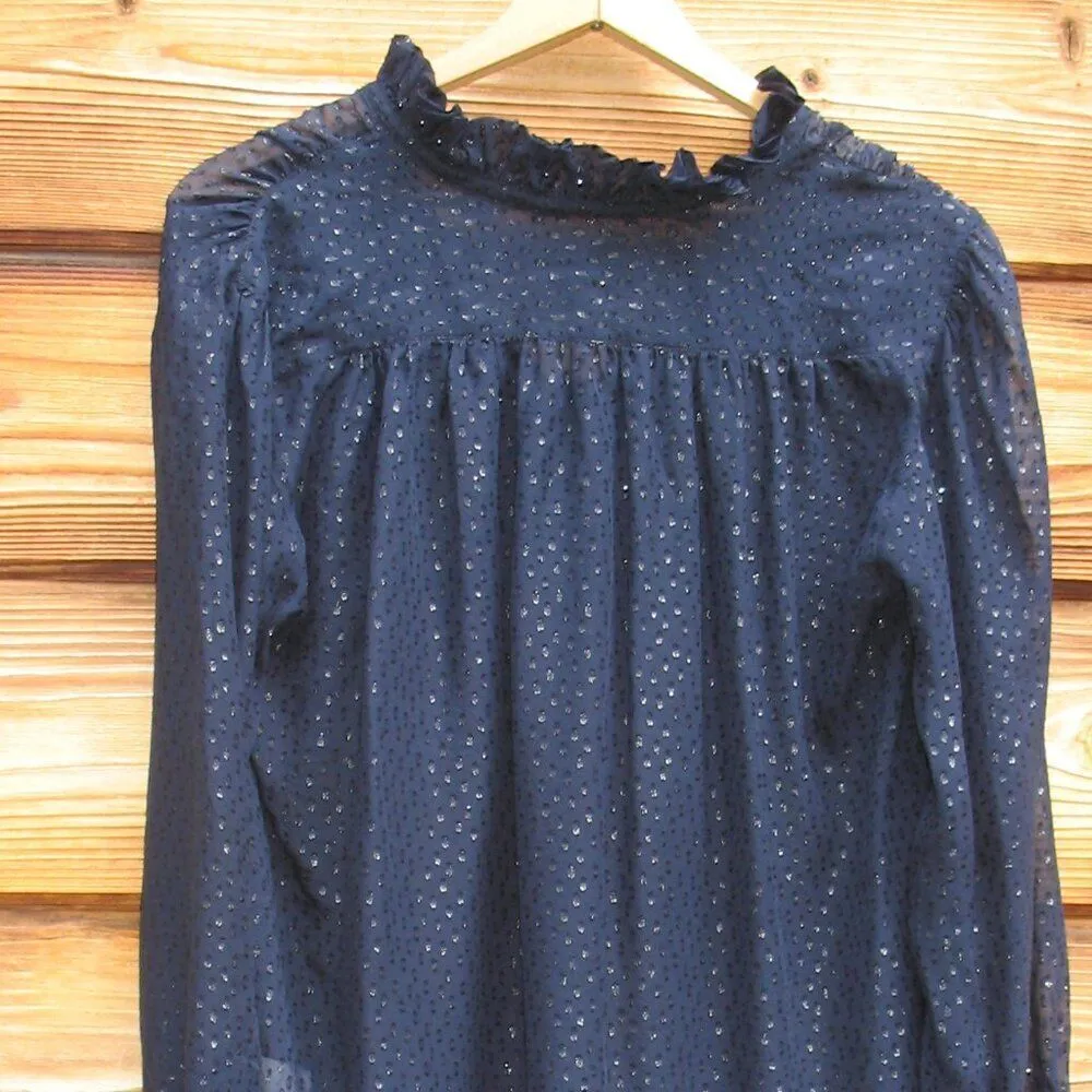 Robert Graham Silk Blend Sheer Boho Top - Image 7