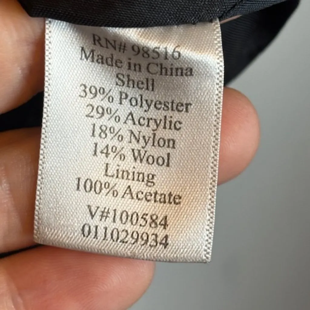 Coldwater Creek Jacket Women's 12P Petite Tweed Full Zip Wool Blend Multicolor - Image 5