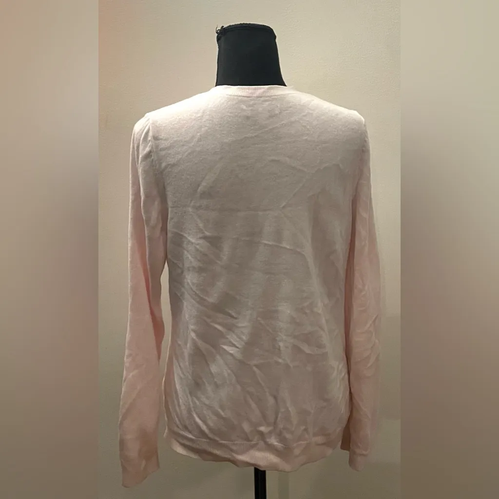 Croft & Barrow- Women's Light Pink Cardigan Size M - Image 4