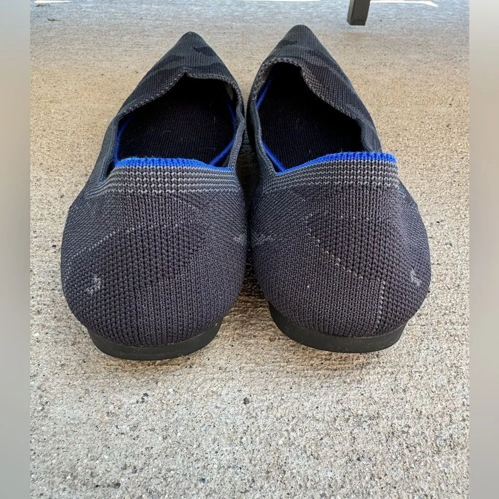 Rothy's The Point Dark Camo Grey Size 9 Wide‎ - Image 6