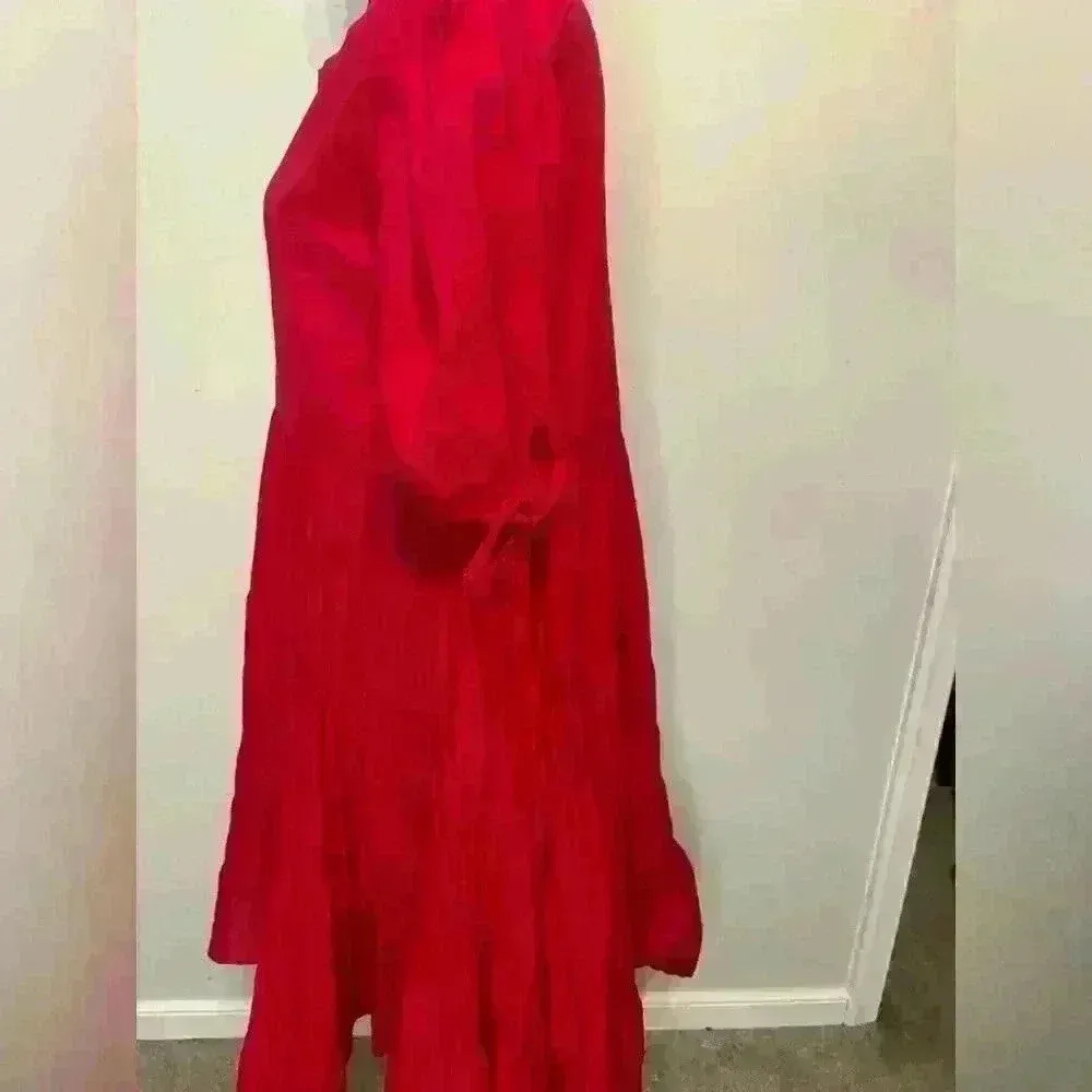 Merlette Serling Mini Dress Berry Size S Red - Image 2