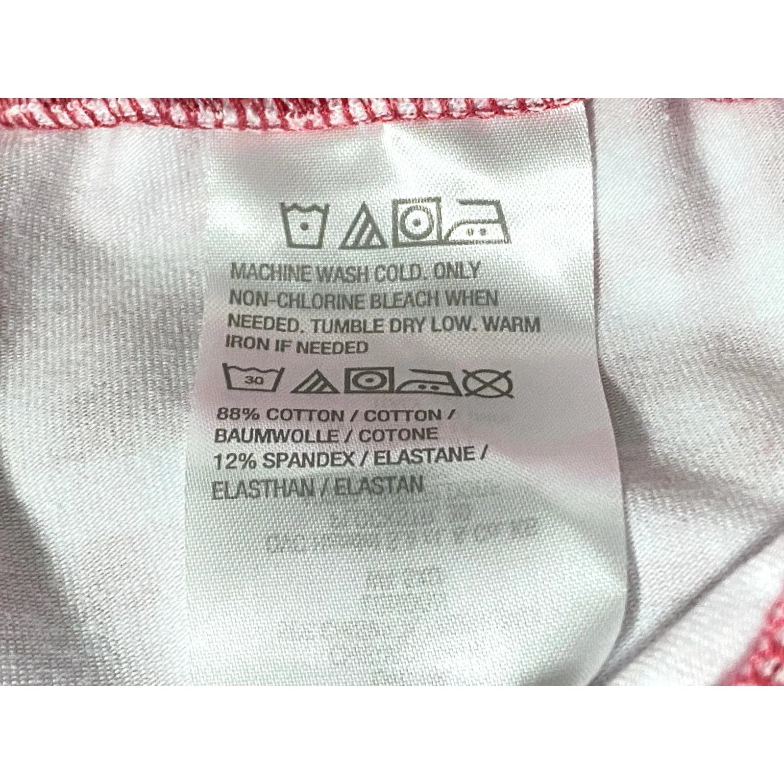 Susan Graver Weekend Crop Pull On Pants M Red Gingham Cottagecore Preppy Picnic - Image 7