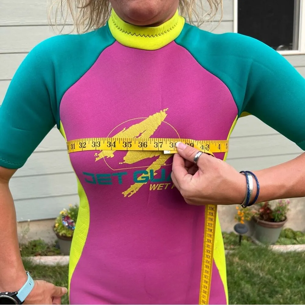 Vintage Jet Guard Wet Power Wet Suit Water Ski Suit Purple Size M - Image 12