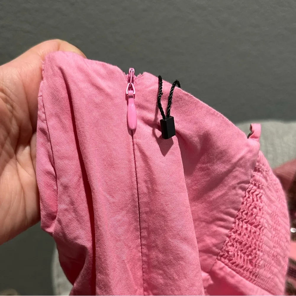 Zara pink poplin midi dress size XS - Image 4