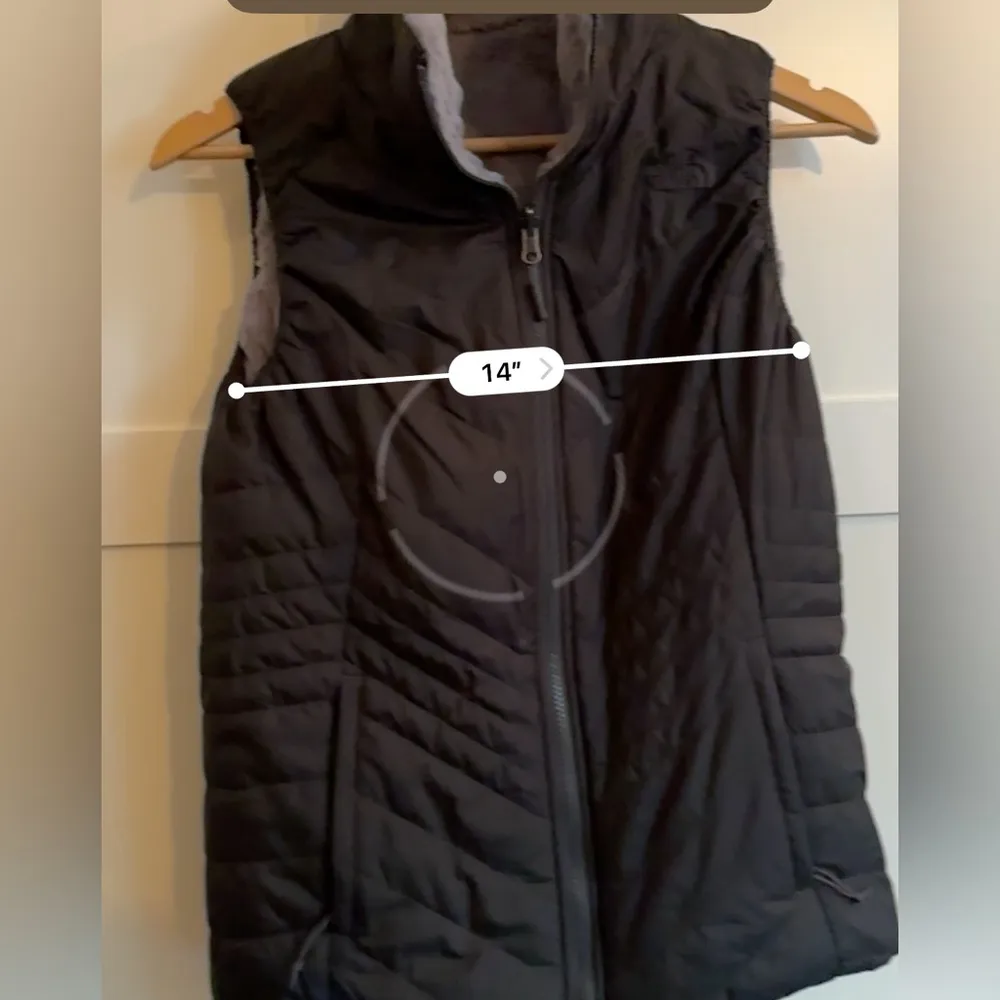 THE NORTH FACE MossBud Vest Reversible Vest Black and Gray Size Small - Image 5