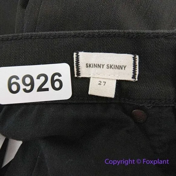 NEW‎ Madewell Skinny Skinny Jeans in black Wash, 27 - Image 12
