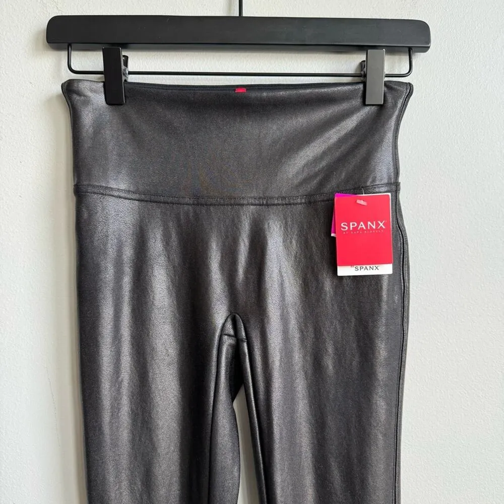 NEW SPANX Faux Leather Leggings S - Image 7