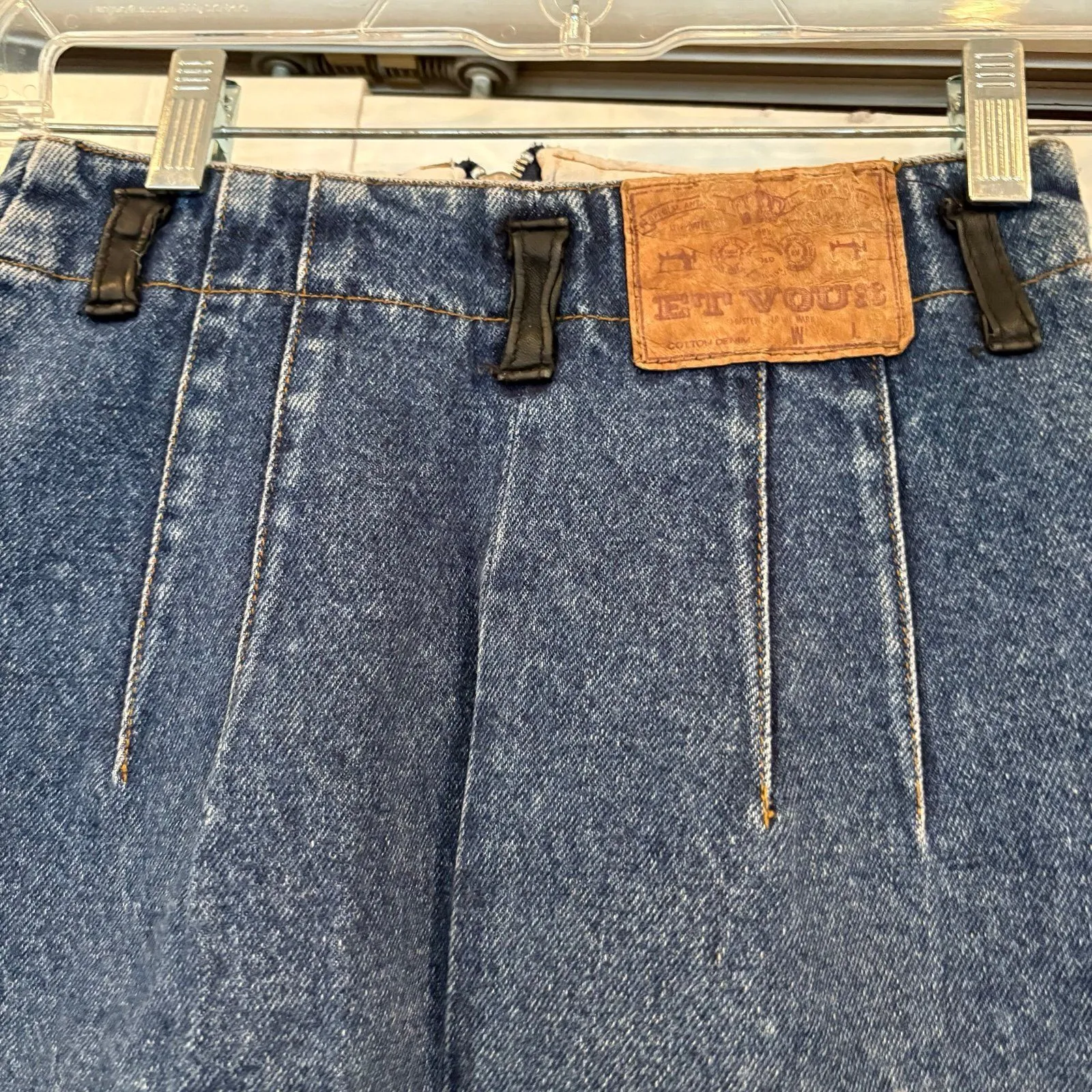 Et Vouss Denim‎ Skirt Blue Size undefined - Image 6