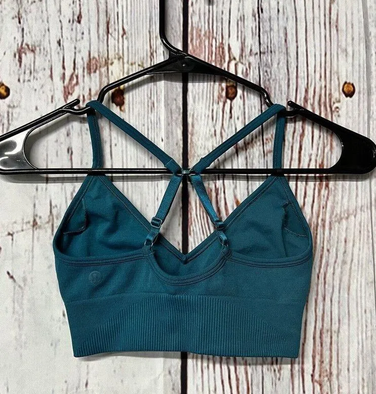 Lululemon Ebb To Street Bra II - Laguna Teal / Size 2 - Image 4