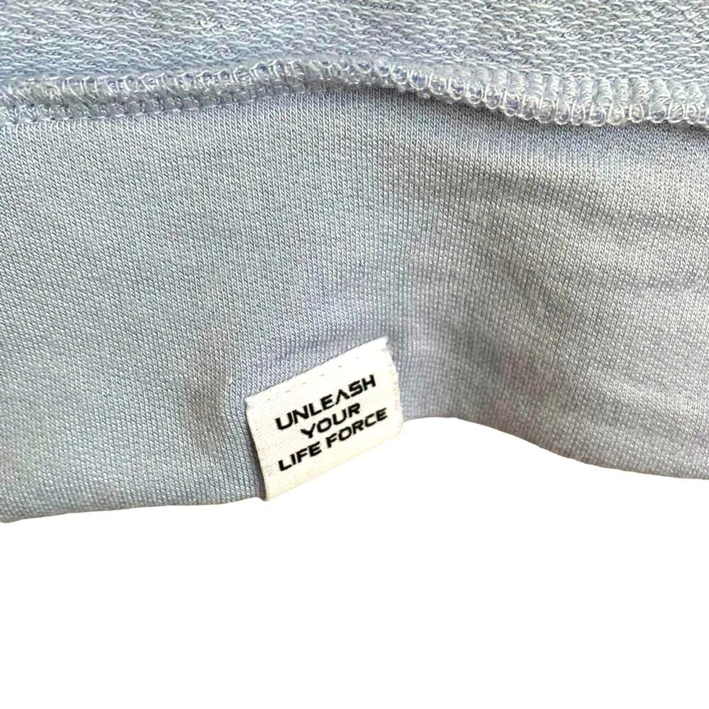 Vimmia Soothe Buttery Open Bow Tie Back Pullover Top Sweatshirt Light Blue XS - Image 9