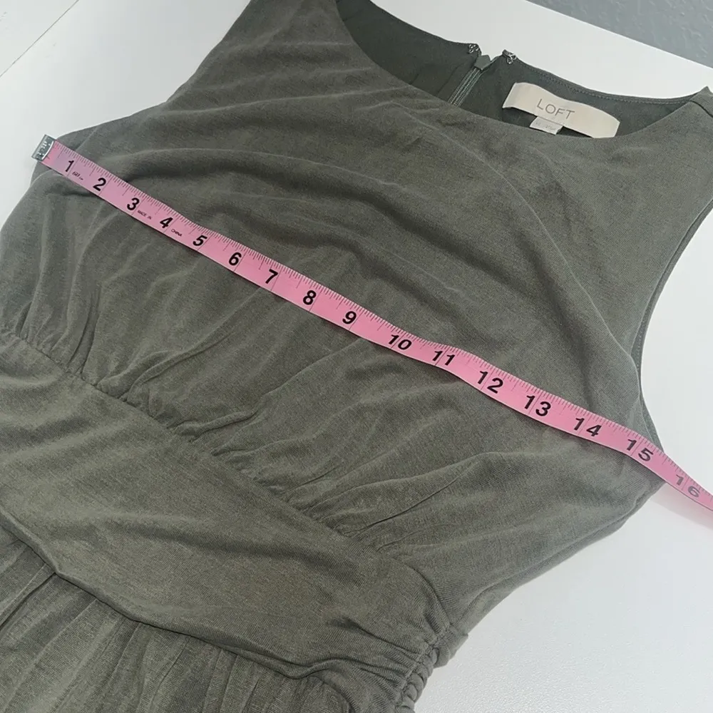 NWT green maxi dress versatile sleeveless soft flowy comfortable preppy dress xs - Image 7