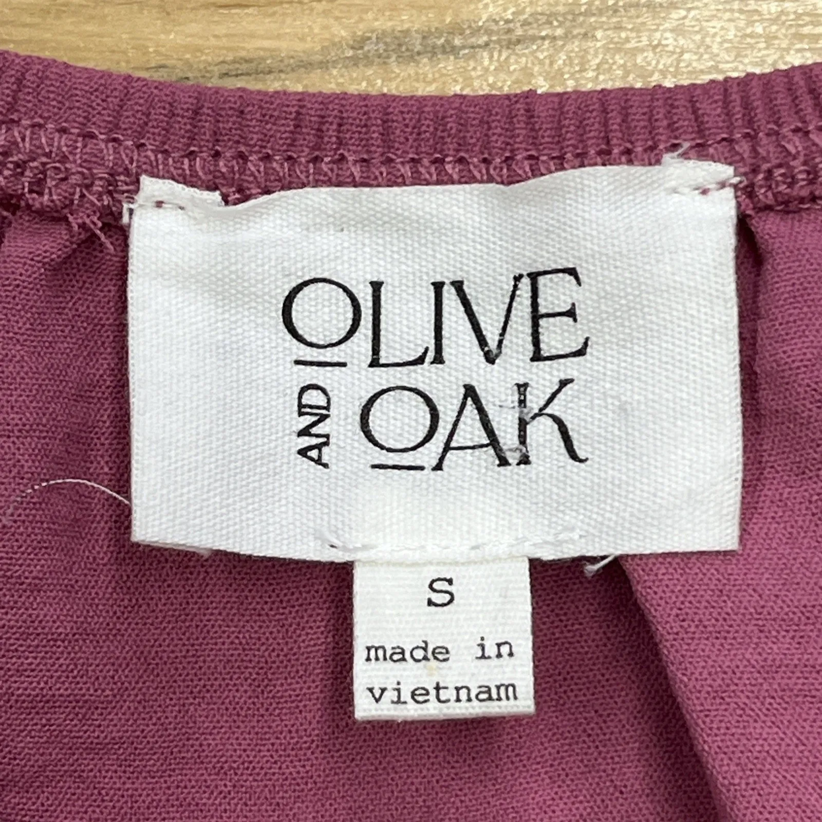 Olive And Oak Babydoll Y2K Top Women’s Size Small Mauve Pink Romantic Coquette - Image 3