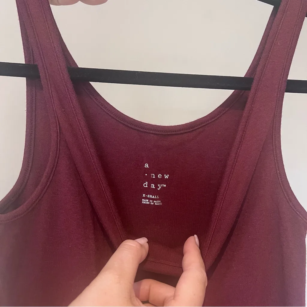 A New Day Maroon Tank Top - Image 3