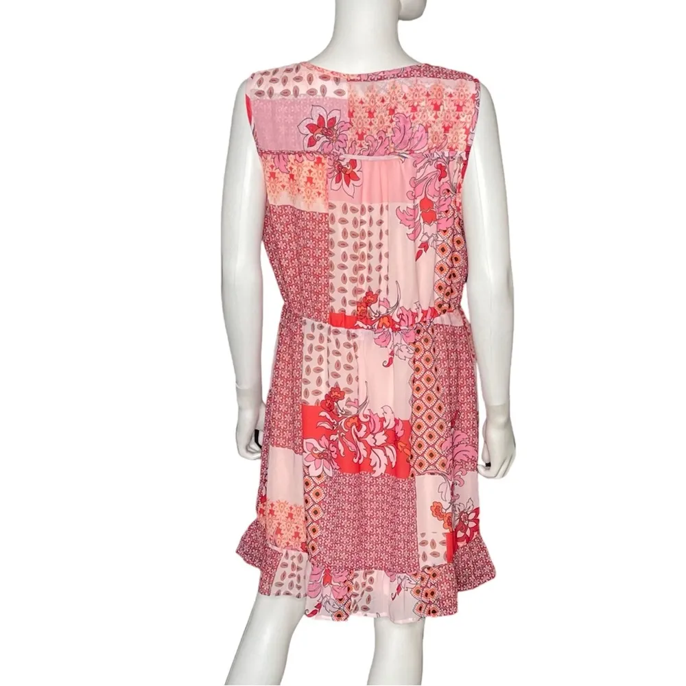 Collective Concepts Women’s Sleeveless Floral Dress Sz XL - Image 3