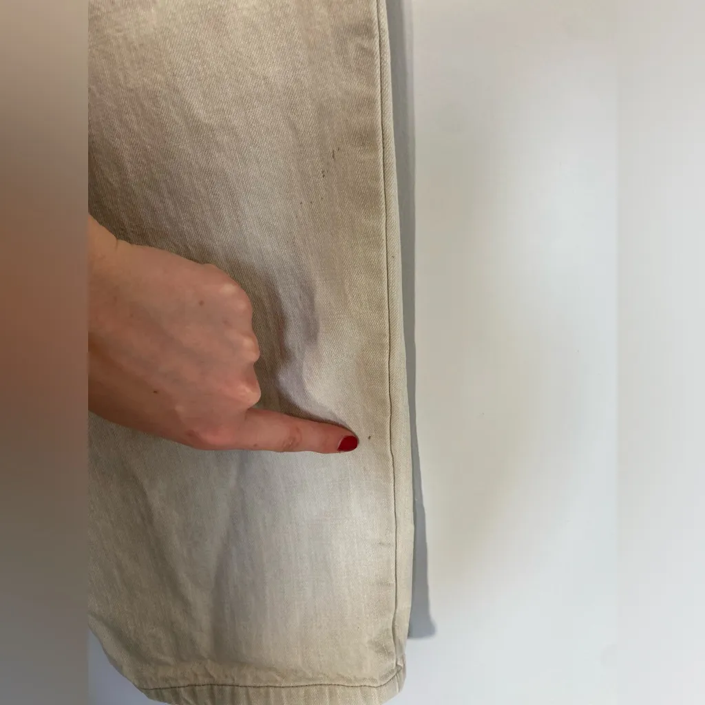 Vintage Lee White Denim Boyfriend Jeans Straight Leg High Rise Preppy Old Money - Image 10