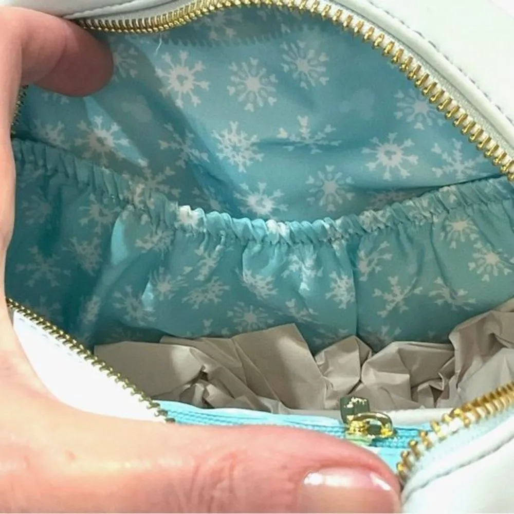 Loungefly X Disney Crossbody Bag Snowman Mickey & Minnie Mouse Snow Globe New - Image 4