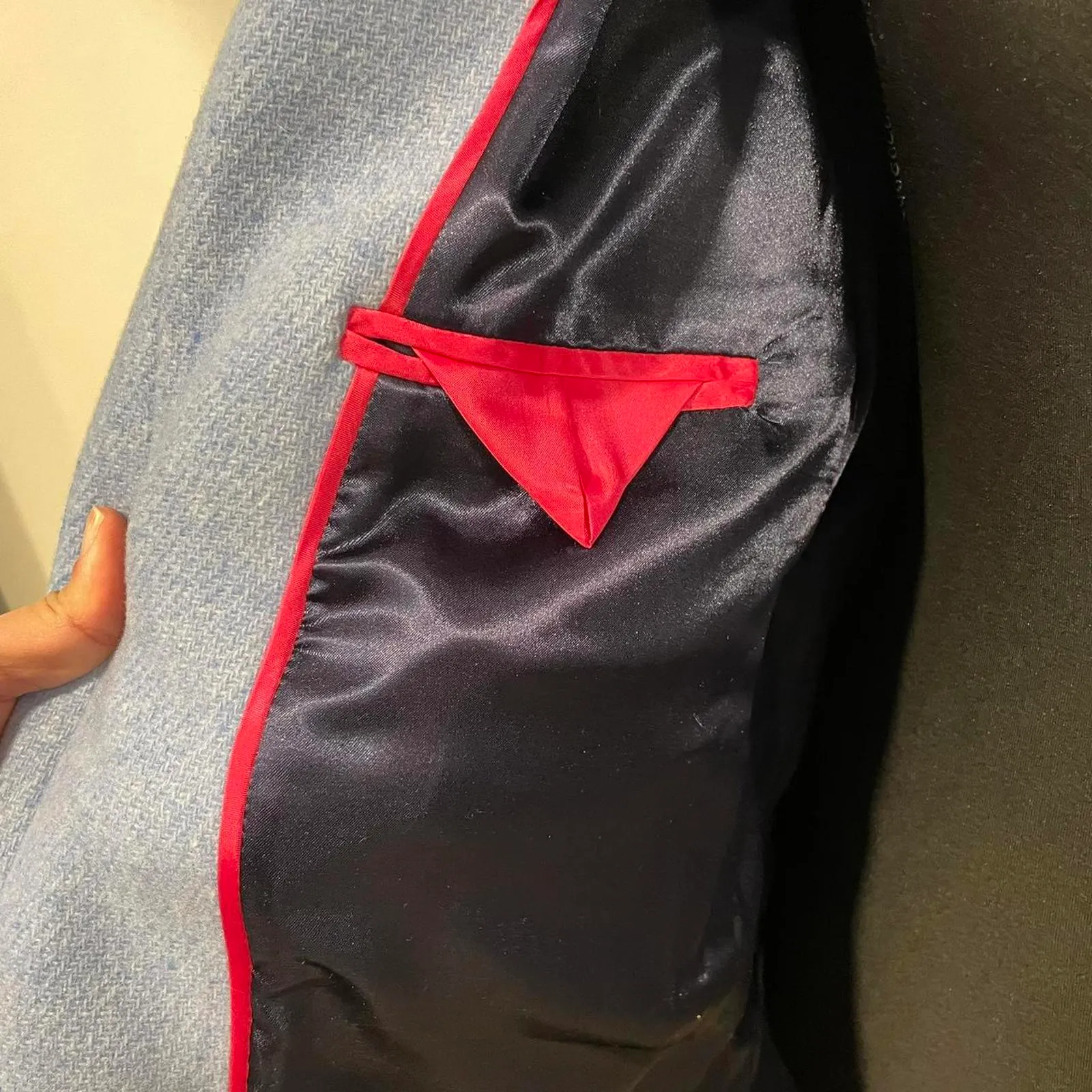 J.Crew Cocoon coat in Italian stadium-cloth wool. baby blue pea coat size 6 - Image 4