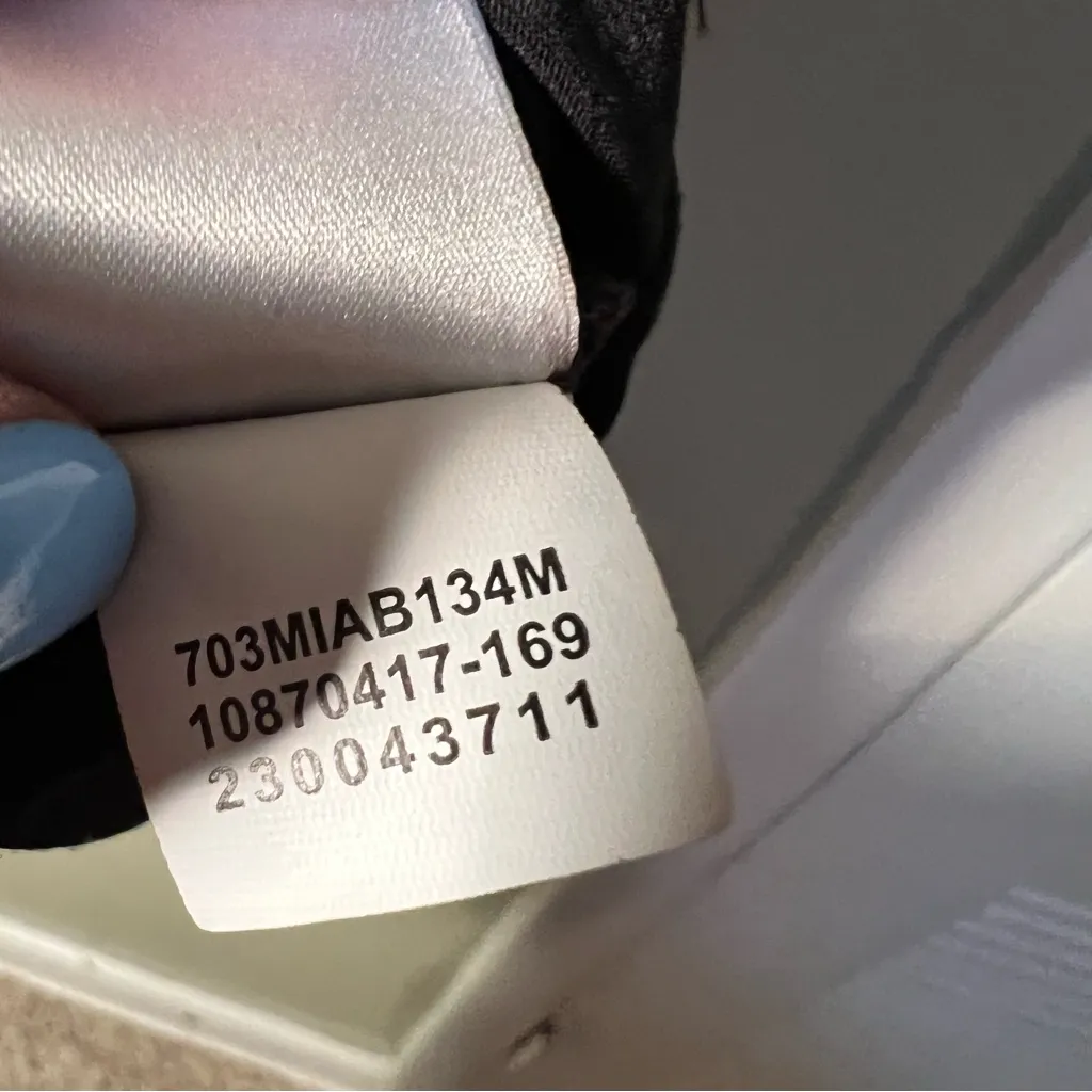 Anne Klein Popover Split Neck Blouse Black M - Image 12