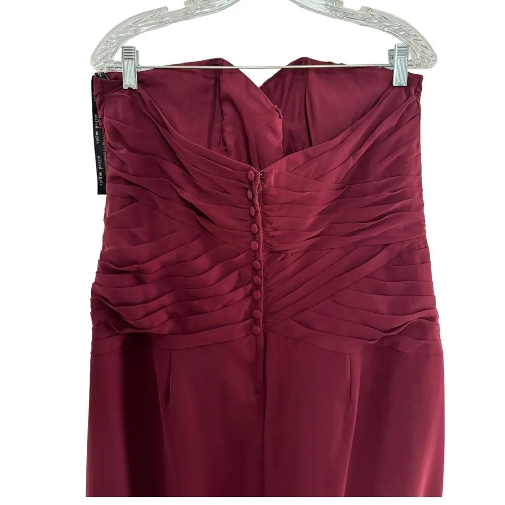 NWT Alfred Angelo 7381L Sweetheart Bridesmaid Dress in Mahogany size 18 - Image 9