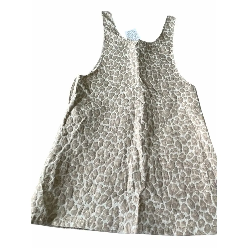 Storia brand dress Jumper Animal Print Tan Cream S - Image 3