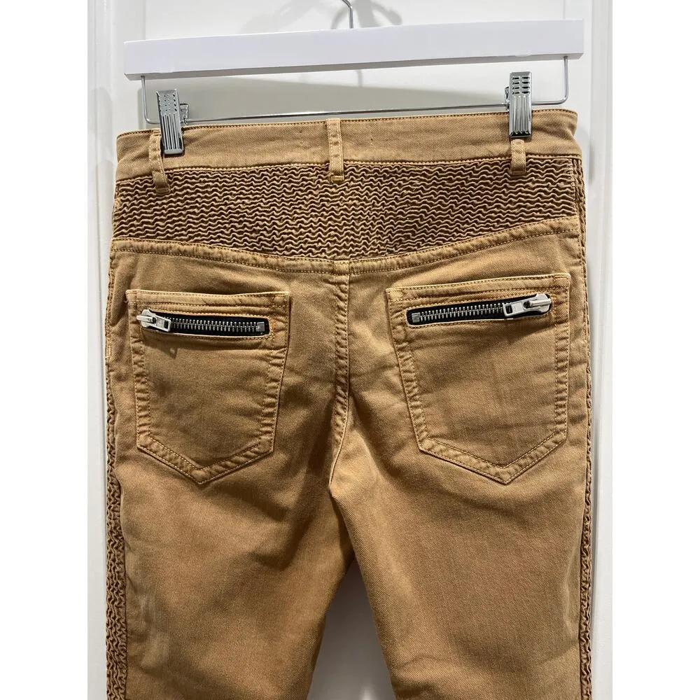 Isabel Marant Etoile Alone Capri Pants With Ankle Zip Sz 40 - Image 4