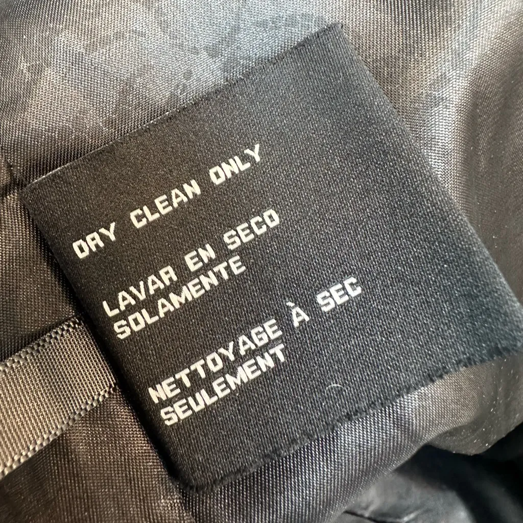 GUESS Y2K Women's Speckled Cream & Black Wool Teddy Coat Jacket Heavy Size L - Image 13