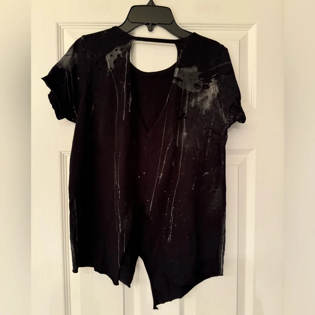 Affliction Texas Forever Independent Women’s Black T Shirt Size Small - Image 3